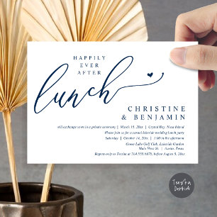 Invitation Célébration de lunch de mariage intime pour finir