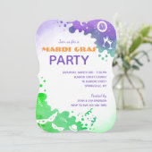 Invitation Célébration de mardi gras (Debout devant)