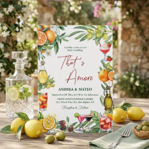 Invitation Célébration de mariage de cocktail d'agrumes itali
