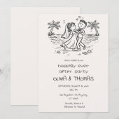 Invitation Célébration de mariage de plage pour toujours (Devant / Derrière)