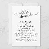 Invitation Célébration de mariage élégante et raffinée avec u (Devant)