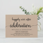 Invitation Célébration de mariage en fuite Happily Ever After (Debout devant)
