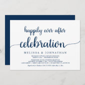 Invitation Célébration de mariage en fuite Heureux à jamais I (Devant / Derrière)