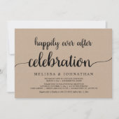 Invitation Célébration de mariage en fuite pour toujours heur (Devant)