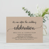 Invitation Célébration de mariage en fuite pour toujours heur (Debout devant)