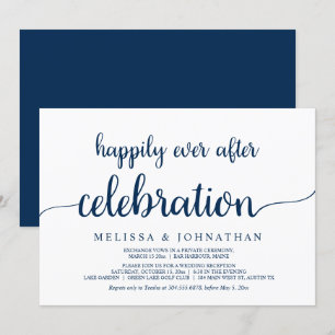 Invitation Célébration de mariage fugace Heureux à tout jamai