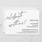 Invitation Célébration de mariage Moderne avec nous (Devant)