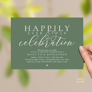 Invitation Célébration de mariage moderne et heureux pour tou