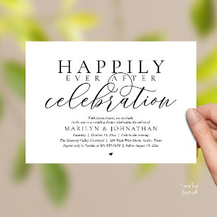 Invitation Célébration de mariage moderne et heureux pour tou