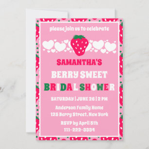 Invitation Célébration de mariage sucré Blush Berry