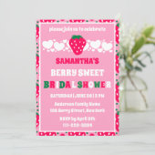 Invitation Célébration de mariage sucré Blush Berry (Debout devant)