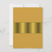 Invitation Célébration de musulmans d'Allah d'or (Dos)