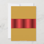 Invitation Célébration de musulmans d'Allah d'or (Dos)