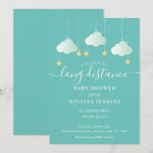 Invitation Célébration de Naissance à Distance par Courrier (Devant / Derrière)