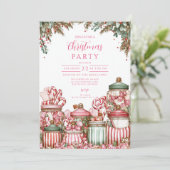 Invitation Célébration de Noël à Candyland (Debout devant)