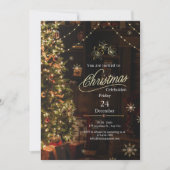 Invitation Célébration de Noël confortable et élégant (Devant)