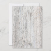 Invitation Célébration de notre évasion dans un bois gris vie (Dos)