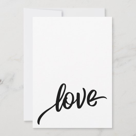 Invitation Célébration de notre mariage - Texte de réception  (Dos)