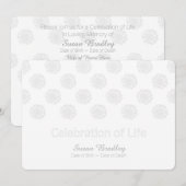 Invitation Célébration de papier de coupe-circuit de Digitals (Devant / Derrière)