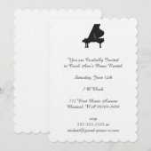 Invitation Célébration de performance musicale moderne classi (Devant / Derrière)