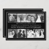 Invitation Célébration de photo 50e anniversaire de mariage (Devant / Derrière)