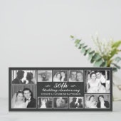 Invitation Célébration de photo 50e anniversaire de mariage (Debout devant)