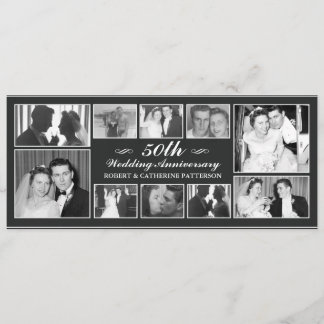 Invitation Célébration de photo 50e anniversaire de mariage