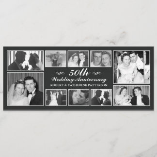 Invitation Célébration de photo Anniversaire de mariage de 50