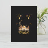 Invitation Célébration de Ramadan Kareem à la Fleur Dorée (Debout devant)