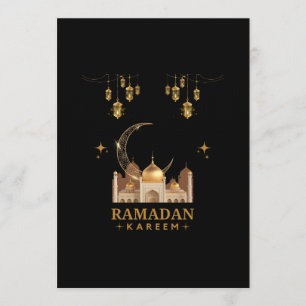 Invitation Célébration de Ramadan Kareem à la Fleur Dorée