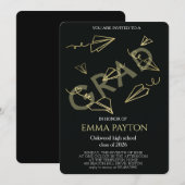 Invitation Célébration de remise de diplôme moderne  (Devant / Derrière)