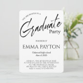 Invitation Célébration de remise de diplôme moderne  (Debout devant)