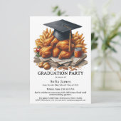 Invitation Célébration de remise de diplômes au poulet frit (Debout devant)