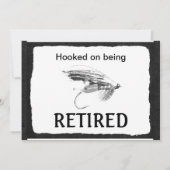 Invitation Célébration de retraite de pêche de mouche (Dos)