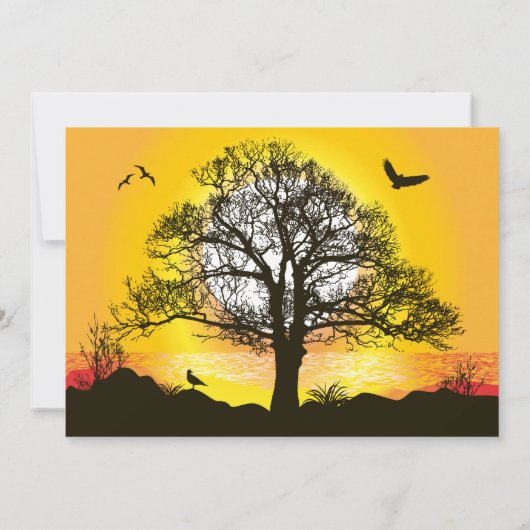 Invitation Célébration de solstice d'été (Dos)