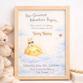 Invitation Célébration de style doux lapin soleil