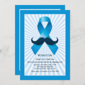 Invitation Célébration de survivant de ruban de cancer de la (Devant / Derrière)