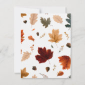 Invitation Célébration de Thanksgiving des feuilles d'automne (Devant)