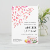 Invitation Célébration de thé de mariage (Debout devant)
