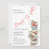 Invitation Célébration de thé de mariage (Devant)