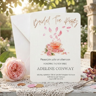 Invitation Célébration de thé de mariage