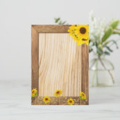 Invitation Célébration de tournesol (Debout devant)