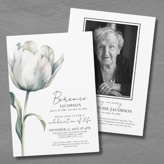Invitation Célébration de vie funéraire selon le rite commémo