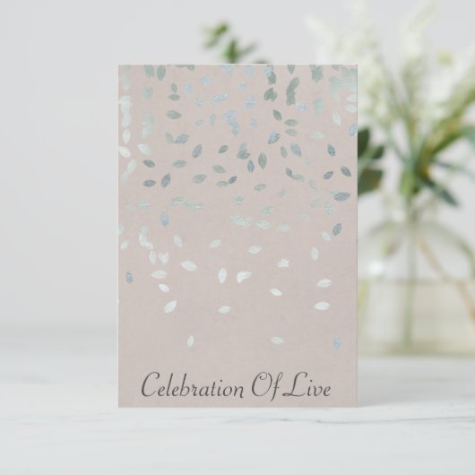 Invitation Célébration de Vip Vip Silver Pastel (Debout devant)