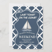 Invitation Célébration de voilier nautique Bachelorette de la (Devant)