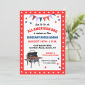 Invitation Célébration de votre héros militaire Anniversaire  (Debout devant)