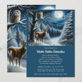 Invitation Célébration de Yule au solstice d'hiver (Devant / Derrière)