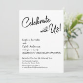 Invitation Célébration décontractée avec nous ! Fête de maria (Debout devant)