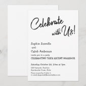 Invitation Célébration décontractée avec nous ! Fête de maria (Devant / Derrière)