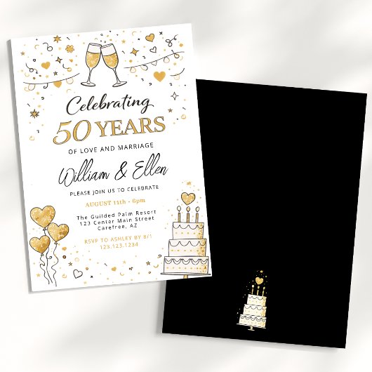 Invitation Célébration des 50 ans de mariage